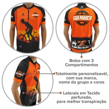 Camisa Ciclismo Personalizada Sportiza 20 unidades