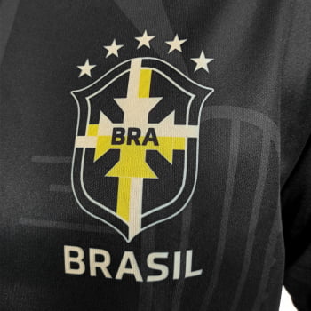 Camisa Seleção Brasileira 2022 Preta Escolha o nome e o numero