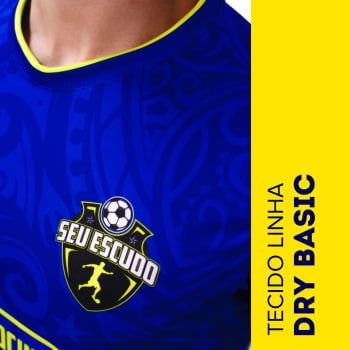 UNIFORME FUTEBOL PERSONALIZADO LINHA DRY BASIC / CAMISA + CALÇÃO